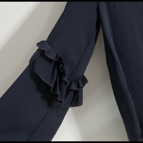 Witchery Black Ruffle Blouse - Picture 8 of 12